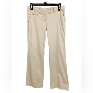 TALBOTS MODERN FIT FLAT FRONT CHINOS WIDE LEG TROUSER SIZE 12